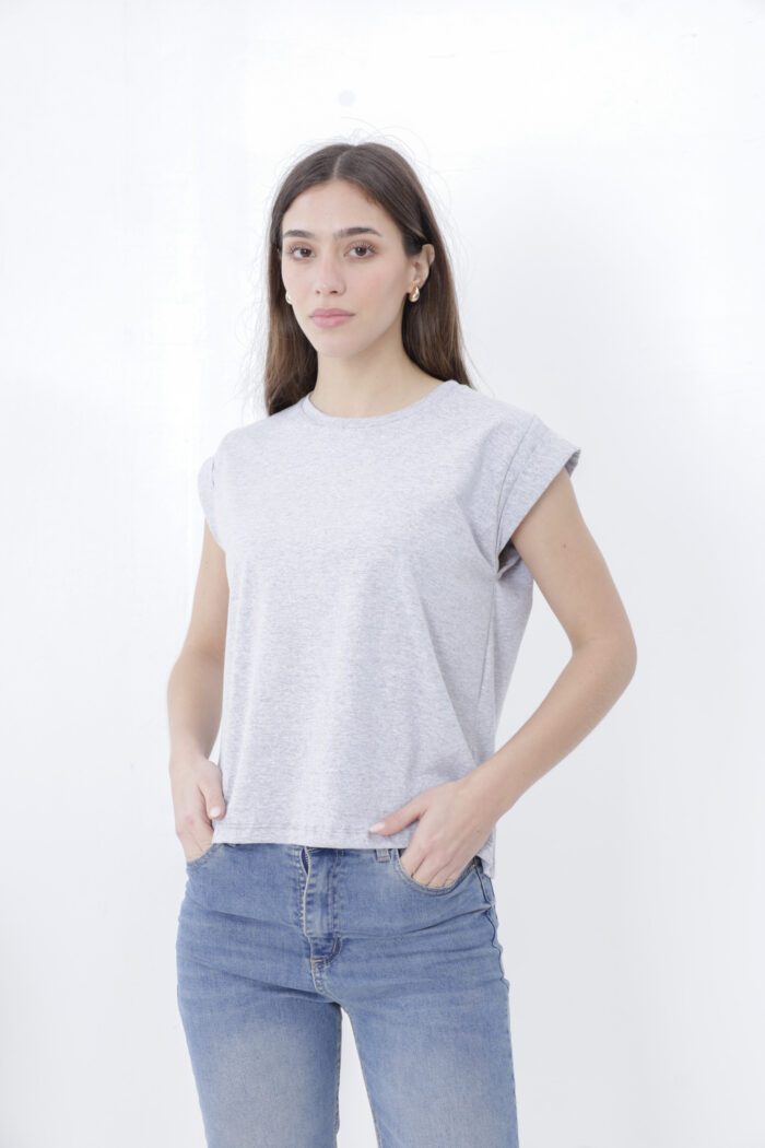 Remera manga Doblada